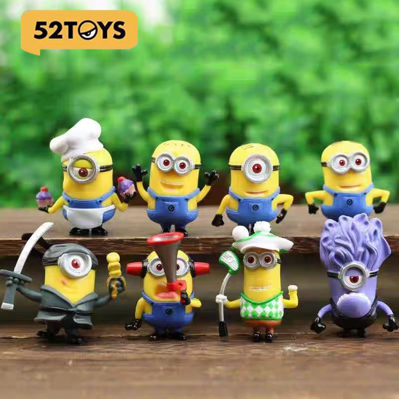 Car Accessories Walmart - Set di 8 Pezzi 52TOYS Minions,