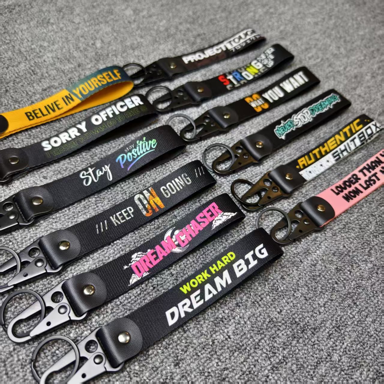 Car Accessories Quotation - Portachiavi di avvertimento Portachiavi Frase di