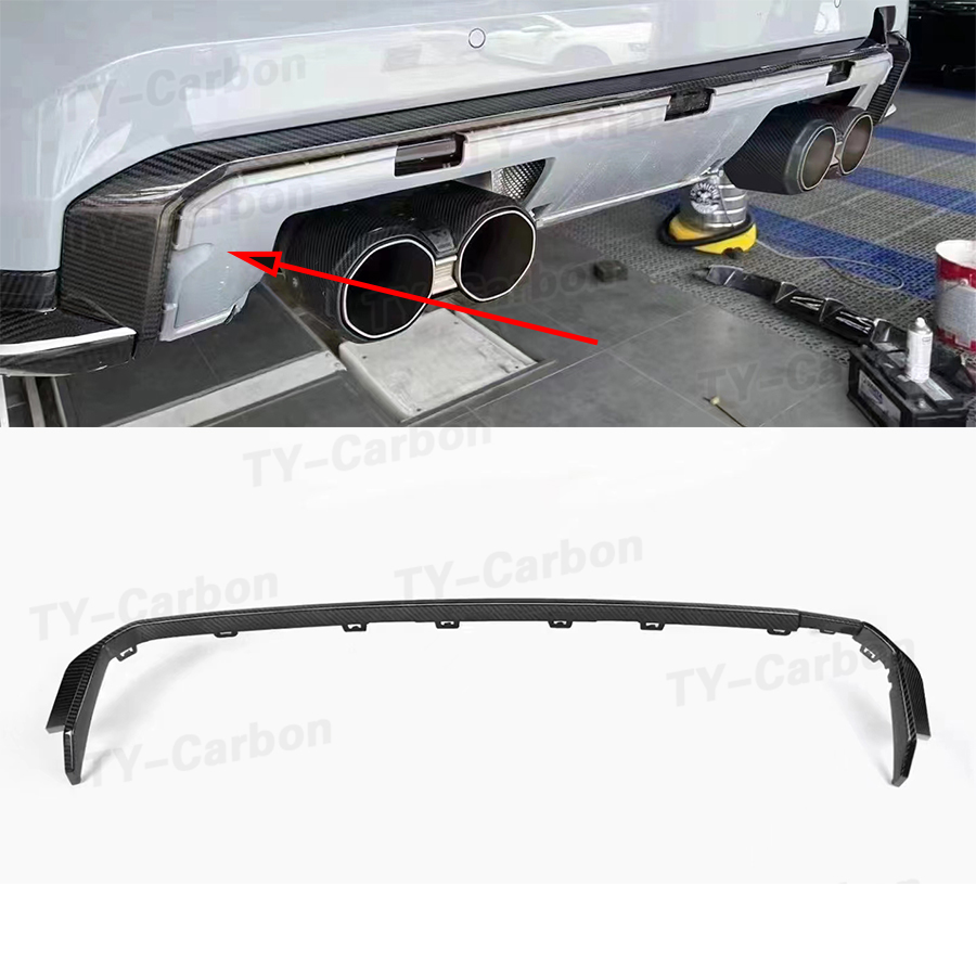 Car Accessories Lipa - Striscia diffusore posteriore in fibra di