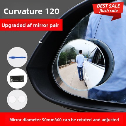 Car Blind Spot Mirror - Specchietto Rotondo Senza Cornice per Auto
