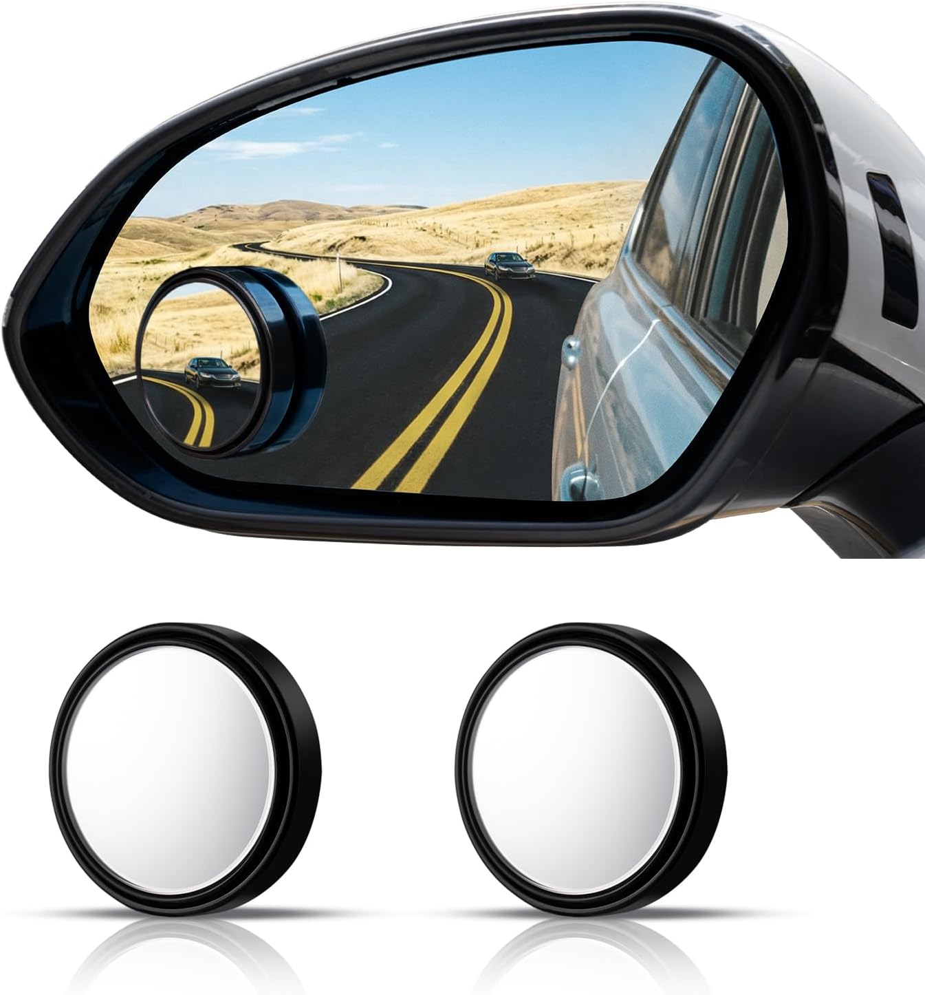 Car Blind Spot Mirror - Specchietto Retrovisore Rotondo per Punti Ciechi