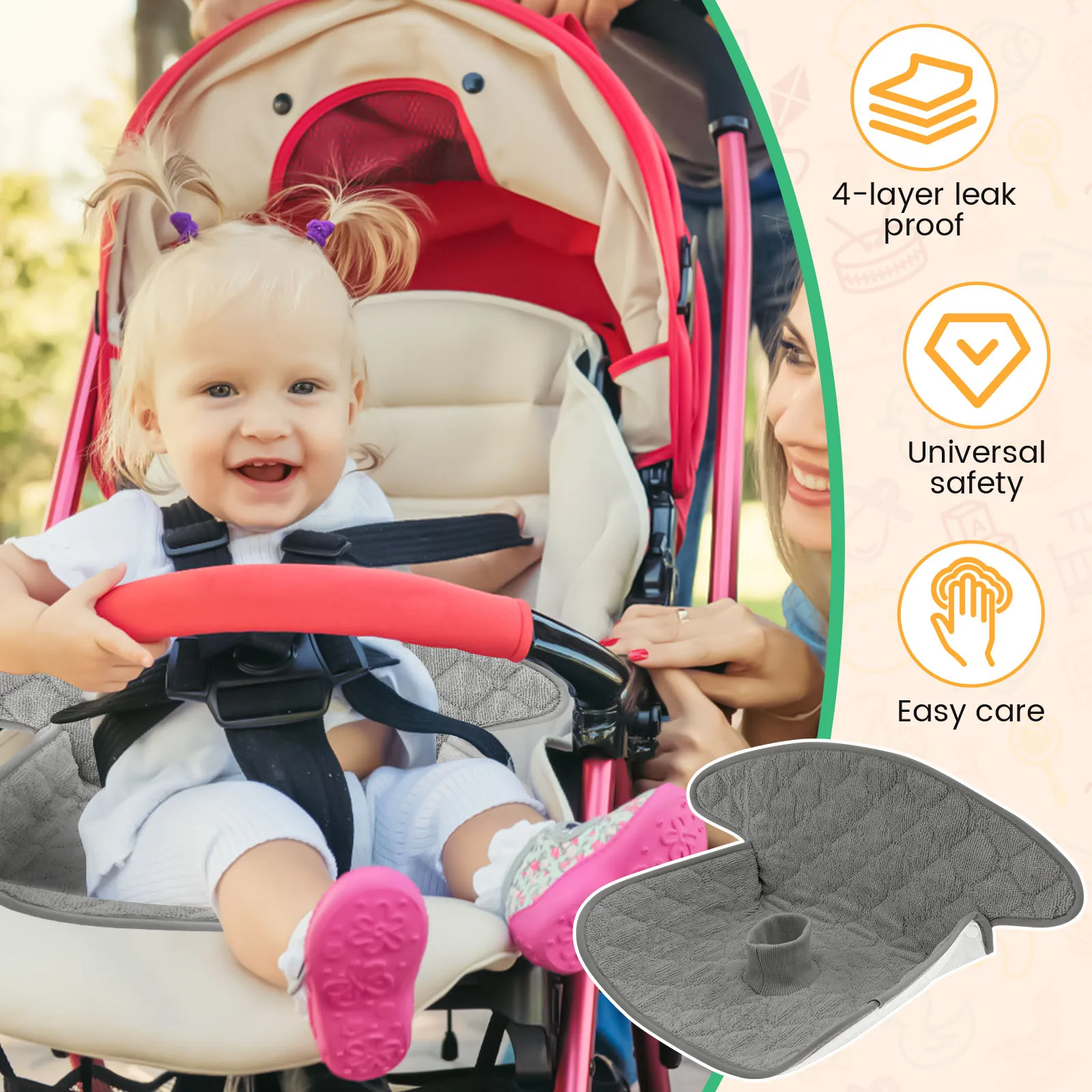 2 Pezzi Tappetino Assorbente p - Car Accessories For Baby recensione e prezzo