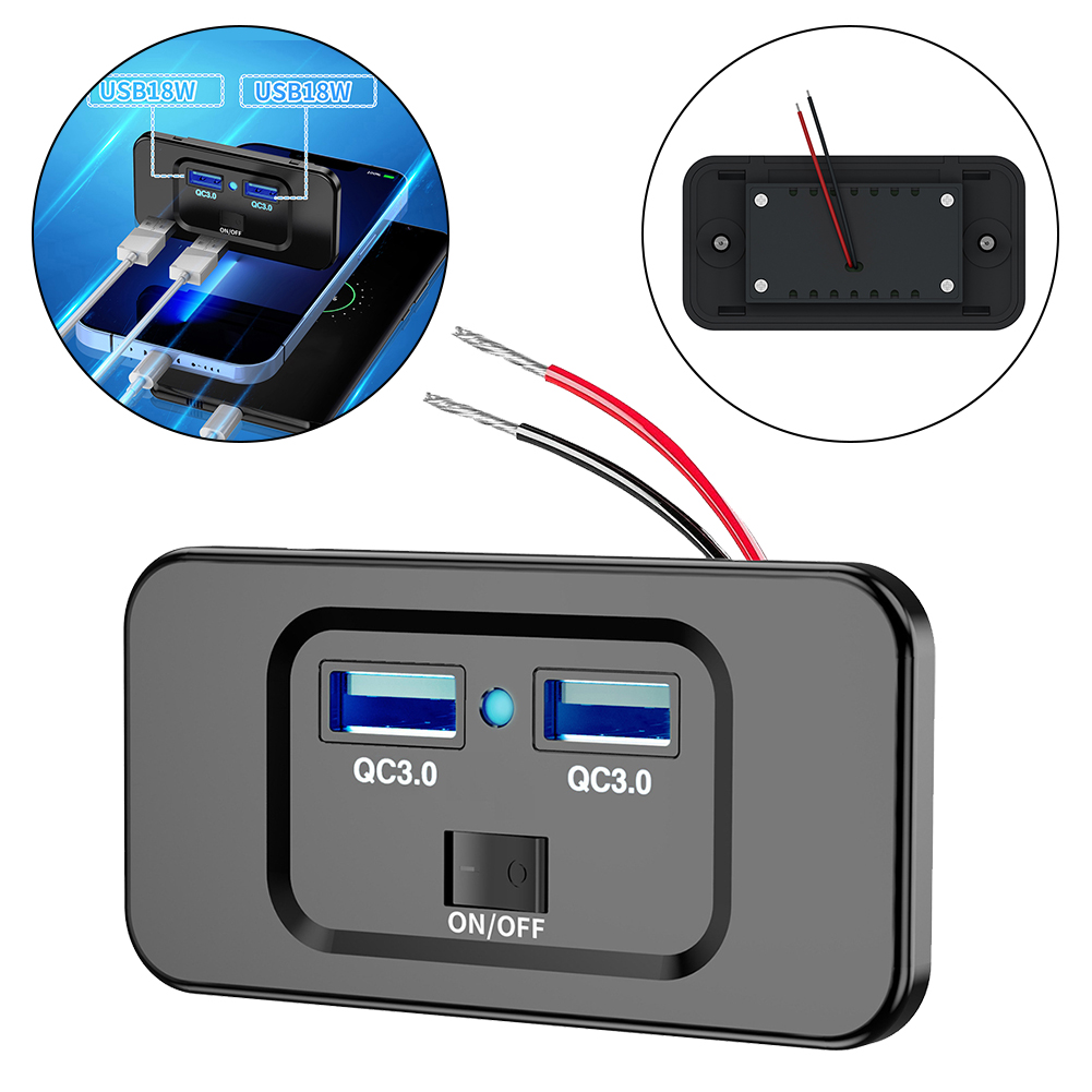 12V-24V QC 3.0 Dual USB Carica - Car Accessories Qc recensione e prezzo